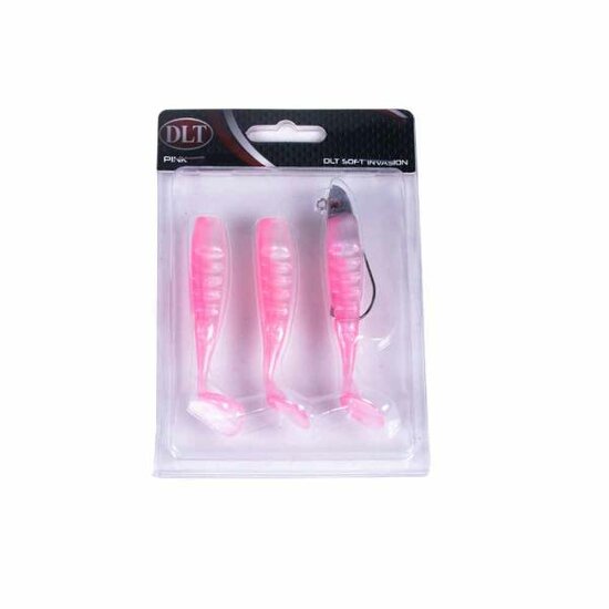 DLT | Soft Invasion | Shad | Pink | 11 cm | 3 Stuks