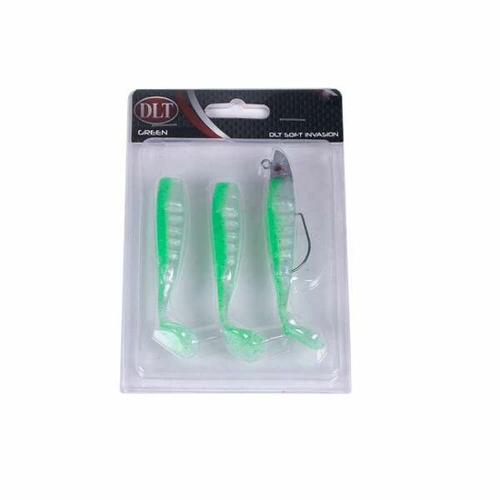 DLT | Soft Invasion | Shad | Green | 11 cm | 3 Stuks