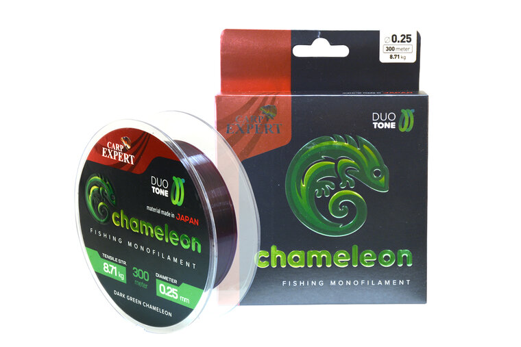 CARP EXPERT | CHAMELEON | &Oslash; 0.30 - 11.86 KG | SHINY DARK GREEN | MONOFIL LINE