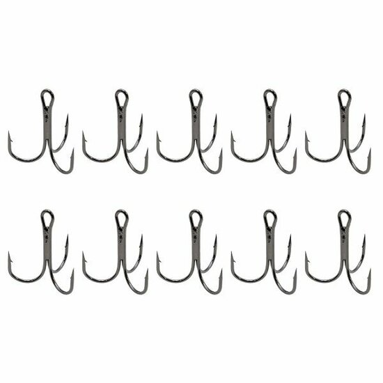 DLT | Treble | Black Nickel | Maat 1/0 | 10 Stuks | Dreggen